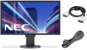 Monitor LED NEC MultiSync EA223WM 22" 1680x1050 DVI VGA DP kable klasa A-