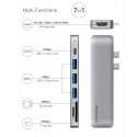 HUB dodocool DC53GY-1 7w1 HDMI 4K 3 porty USB 3.0 USB C 3.1 SD/TF slot