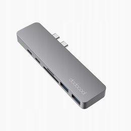 HUB dodocool DC66GY-1 7w1 HDMI 4K porty USB 3.0 SD/TF USB C 3.2