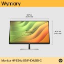 Monitor bezramkowy HP E24U G5 24" FHD IPS USB-C RJ-45 HDMI DP kable klasa A