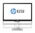 Monitor LED HP E232 23" 1920x1080 IPS DP HDMI D-Sub hub USB kable klasa A