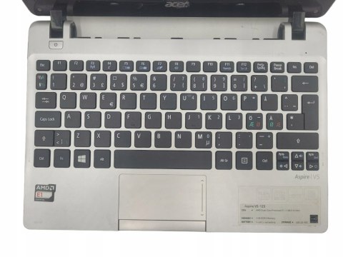 KADŁUBEK LAPTOP ACER V5-123 - NA CZĘŚĆI KADŁUBEK LAPTOP ACER V5-123 - NA CZĘŚĆI