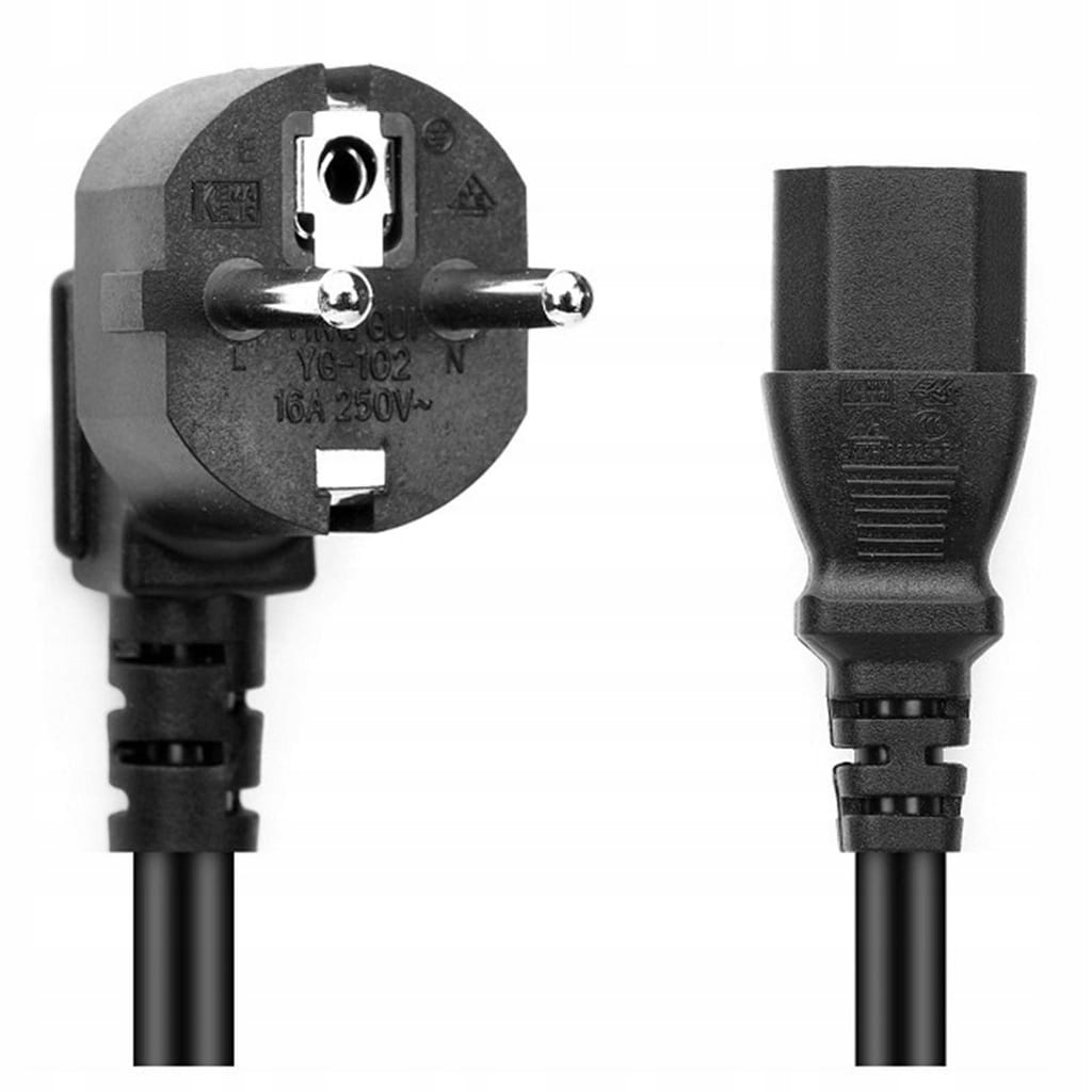 Kabel zasilający do monitora lub komputera typ C13 1,5 m - obrazek 3