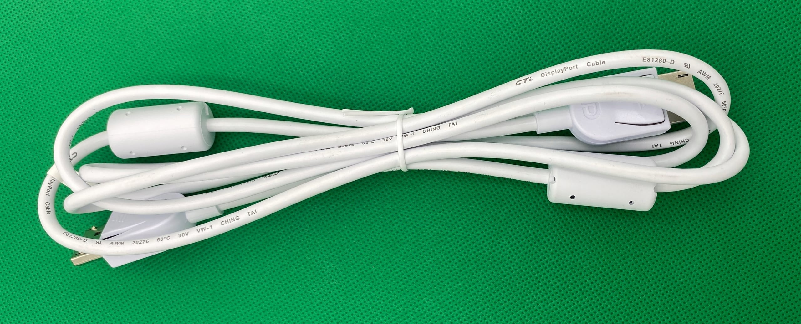 Kabel DisplayPort 1.4 EIZO do monitora FHD 240Hz 8k 60Hz HDR 2m BIAŁY - obrazek 3