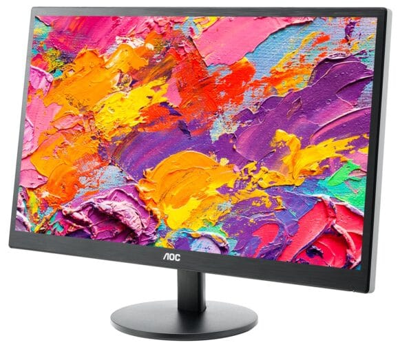 AOC e2470Swda LED monitor 23,6" 1920x1080 DVI VGA Cables Grade A